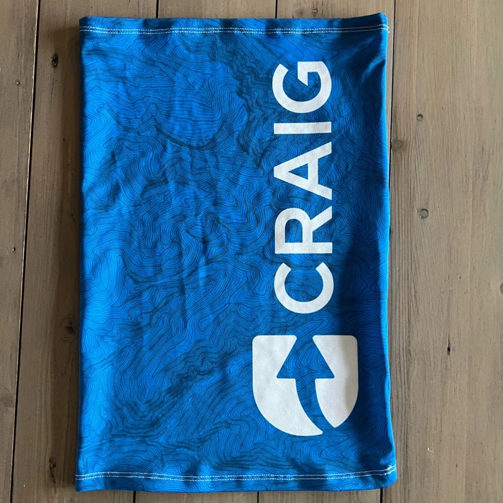 Blue Neck Gaiter with Colorado Flag Design